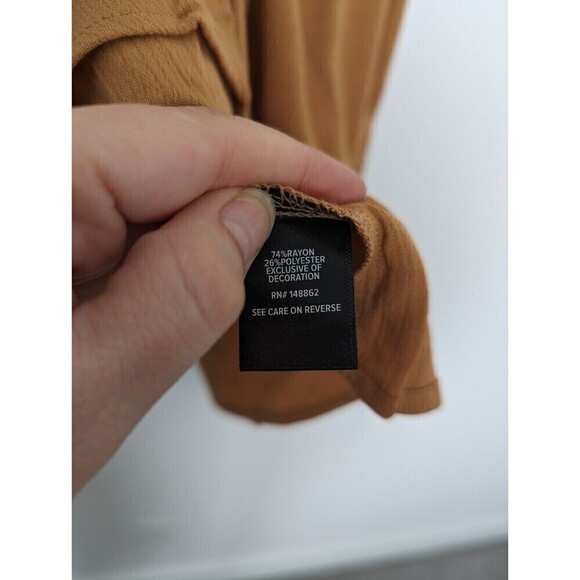 TORRID Gauzy Tank Top Womens Plus‎ Size 3X Tan Flowy Sleeveless Lace Boho NWT - Picture 10 of 11